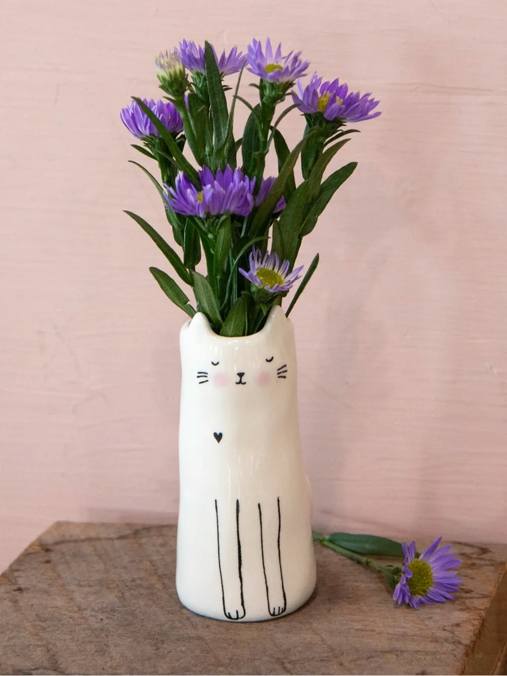 Natural Life Cutest Little Bud Vase - Cat